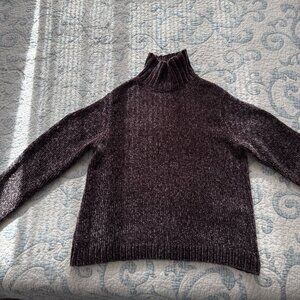 NWOT Chenille Relaxed Turtleneck Sweater